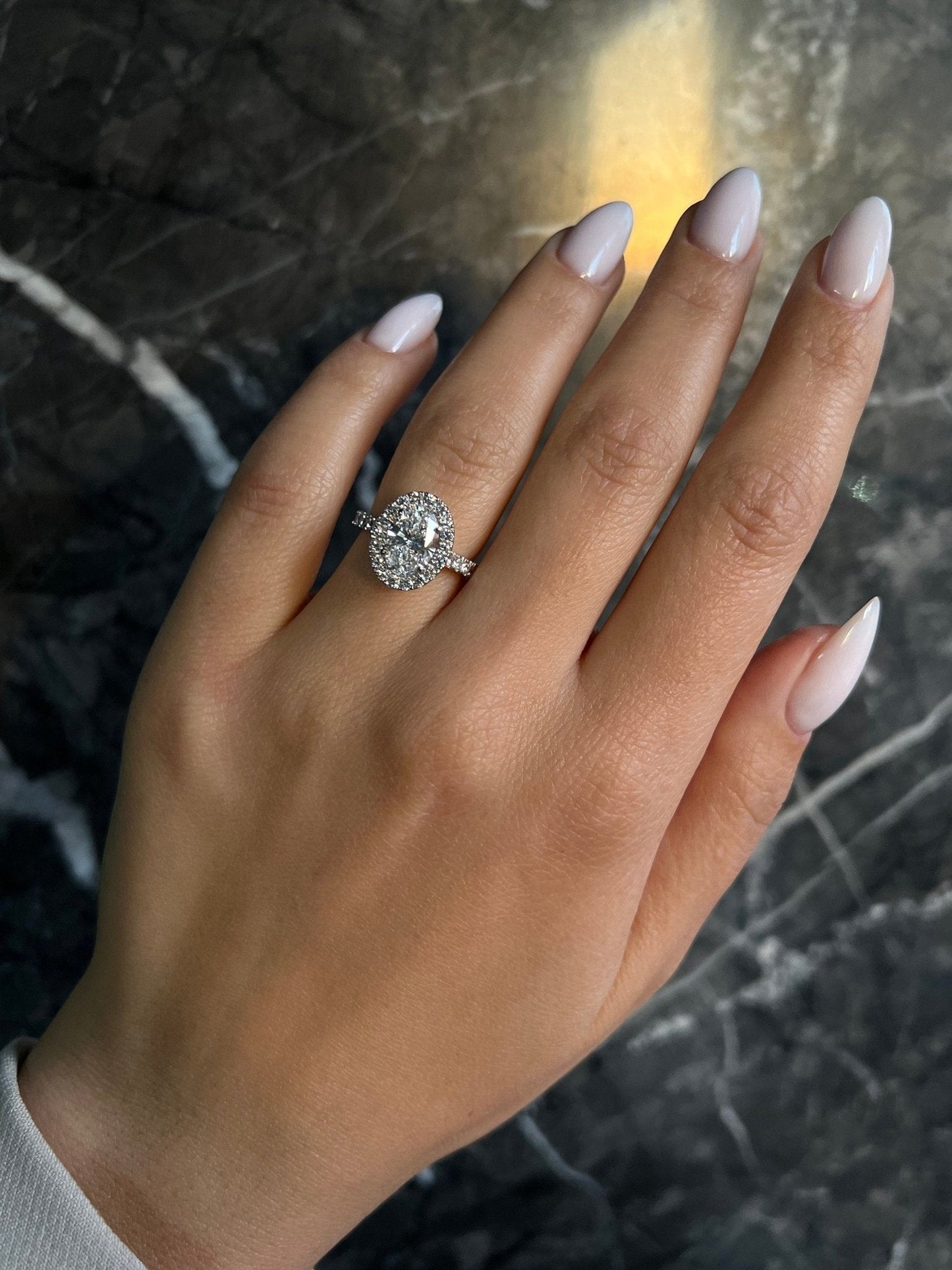 1.5 Carat Oval Lab-Grown Diamond Engagement Ring – Classic Engagement Ring