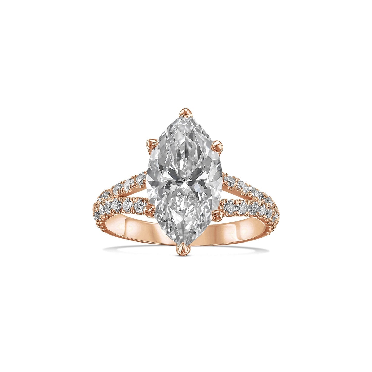 3.30 Carat Marquise Lab-Grown Diamond Engagement Ring – Classic Engagement Ring