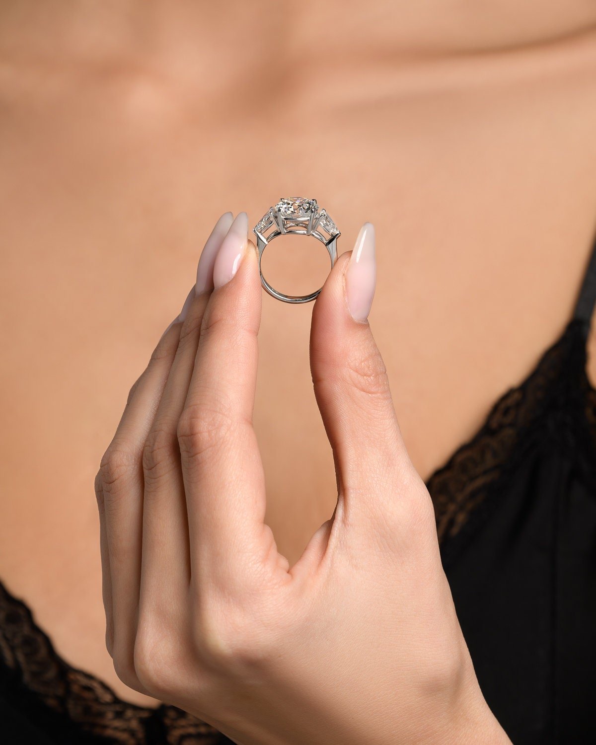 6.00 Carat Round Lab-Grown Diamond Engagement Ring – Classic Engagement Ring