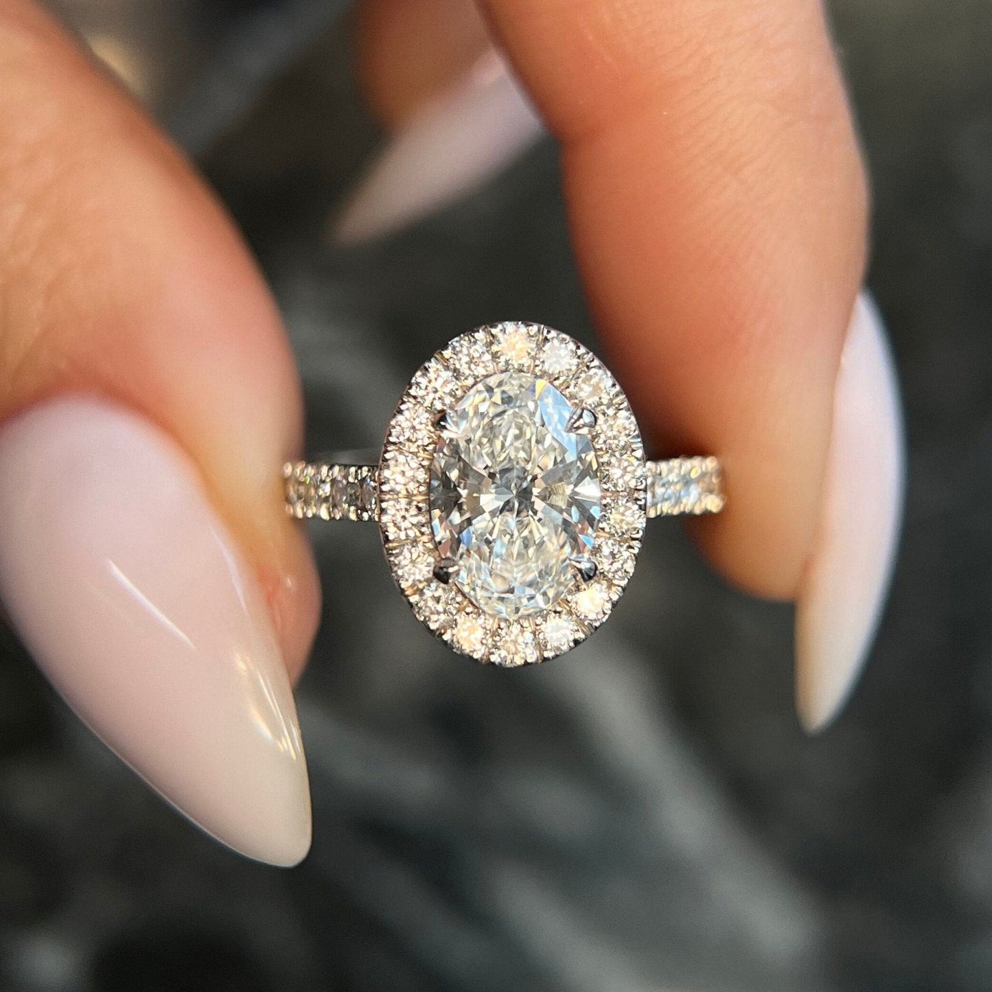 1.5 Carat Oval Lab-Grown Diamond Engagement Ring – Classic Engagement Ring