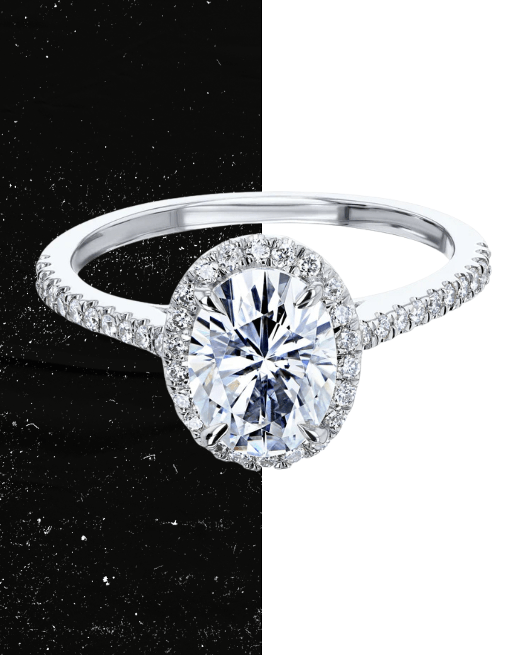 1.5 Carat Oval Lab-Grown Diamond Engagement Ring – Classic Engagement Ring