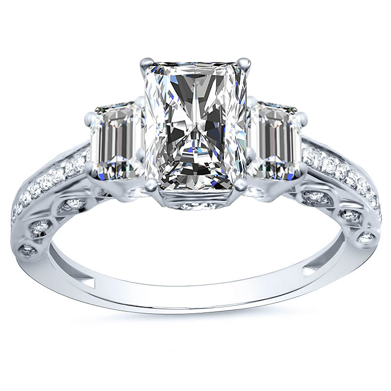 3.30 Carat Radiant Lab-Grown Diamond Engagement Ring – Classic Engagement Ring