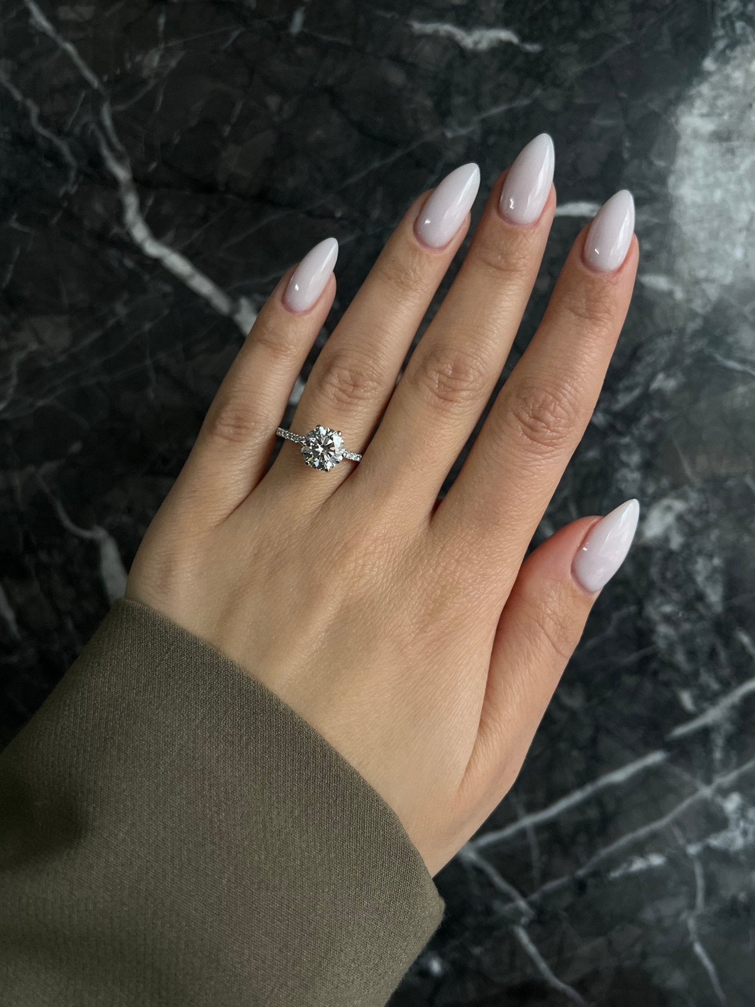 2.25 Carat Round Lab-Grown Diamond Engagement Ring – Classic Engagement Ring