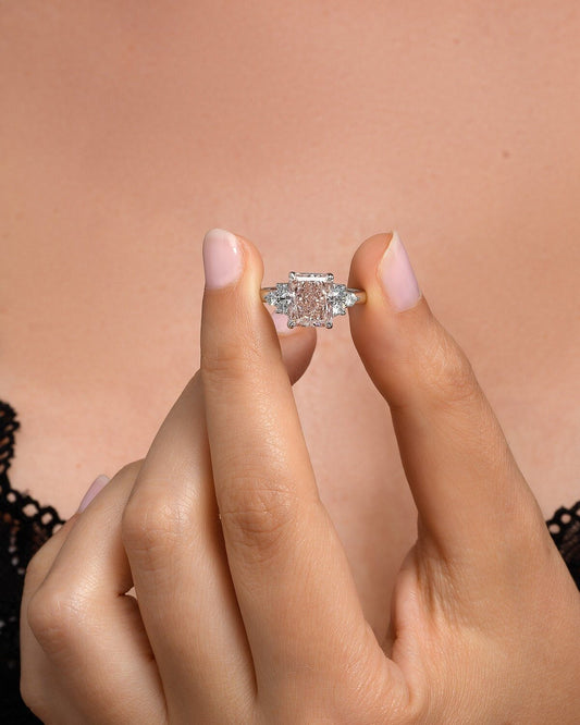 3.30 Carat Radiant Lab-Grown Diamond Engagement Ring – Classic Engagement Ring