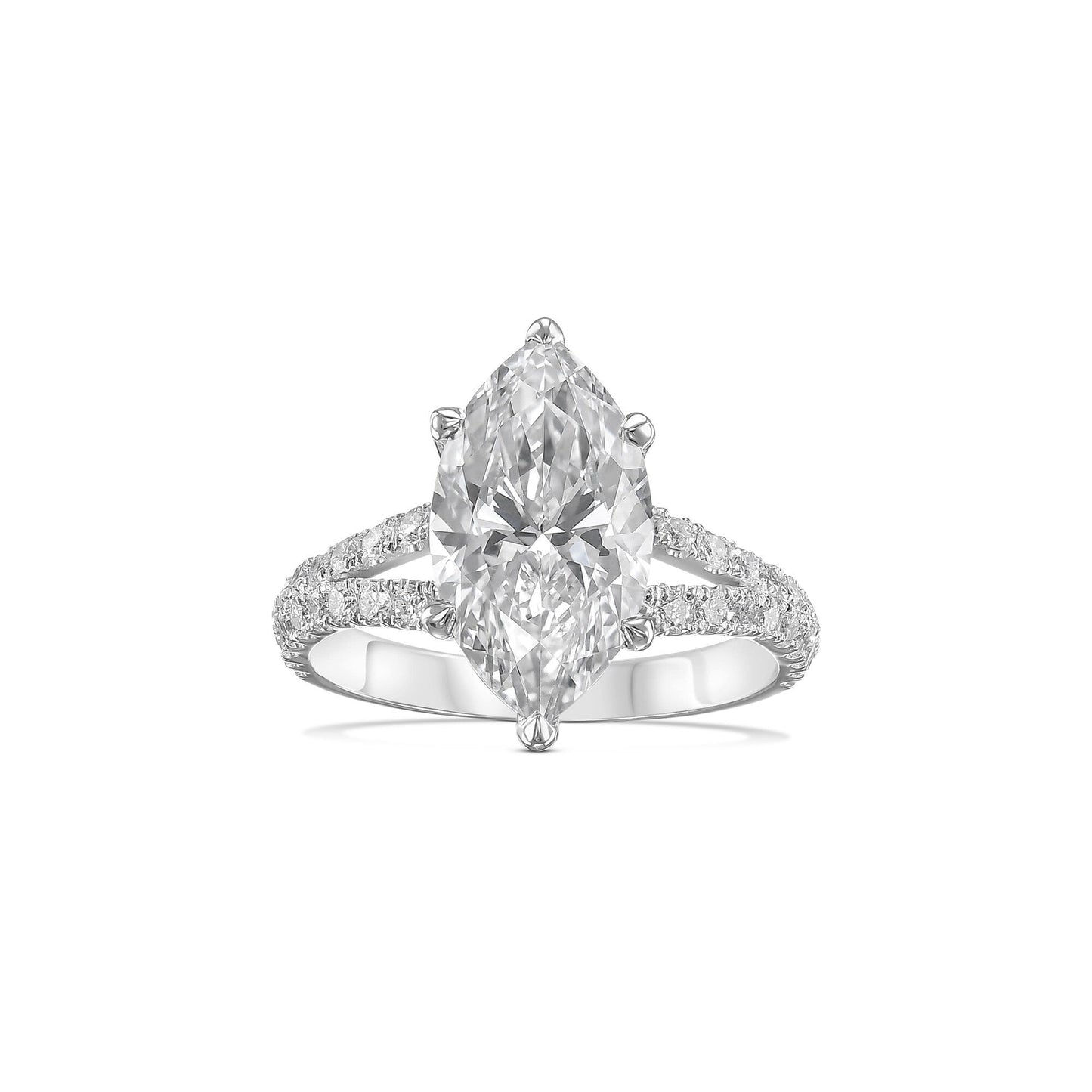 3.30 Carat Marquise Lab-Grown Diamond Engagement Ring – Classic Engagement Ring