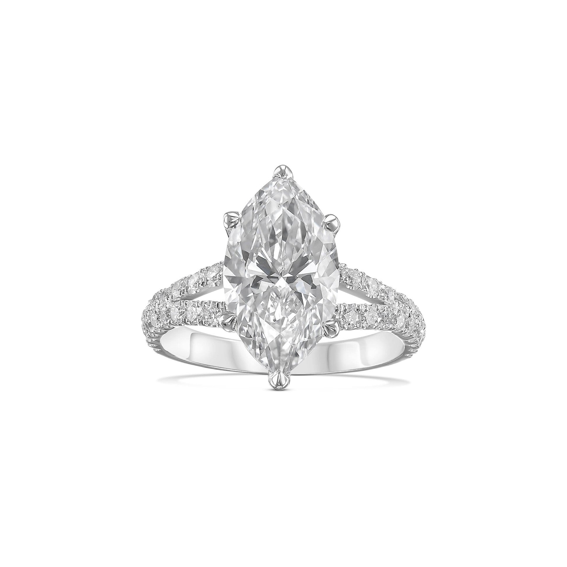 3.30 Carat Marquise Lab-Grown Diamond Engagement Ring – Classic Engagement Ring