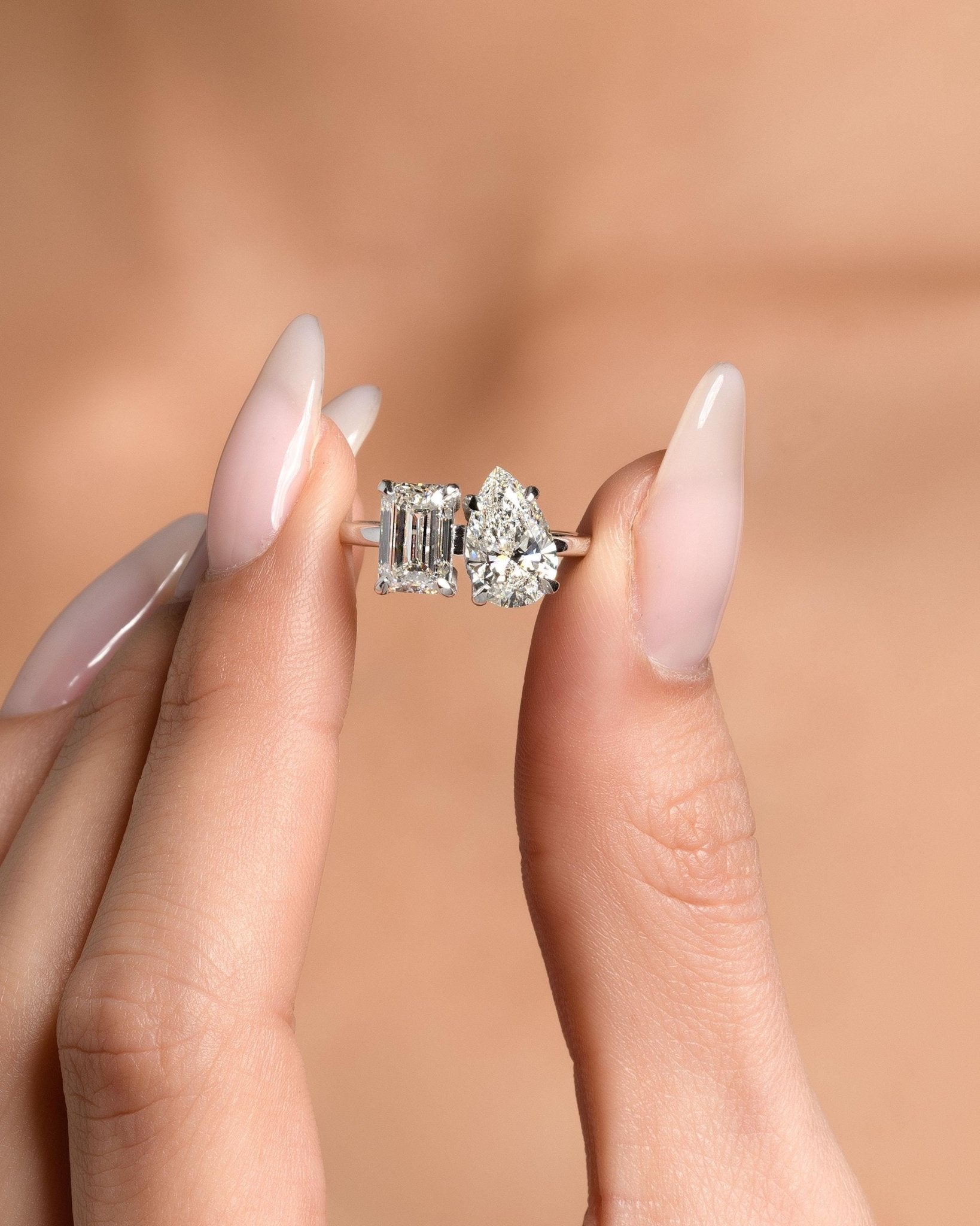 4 Carat Emerald Lab-Grown Diamond Engagement Ring – Classic Engagement Ring
