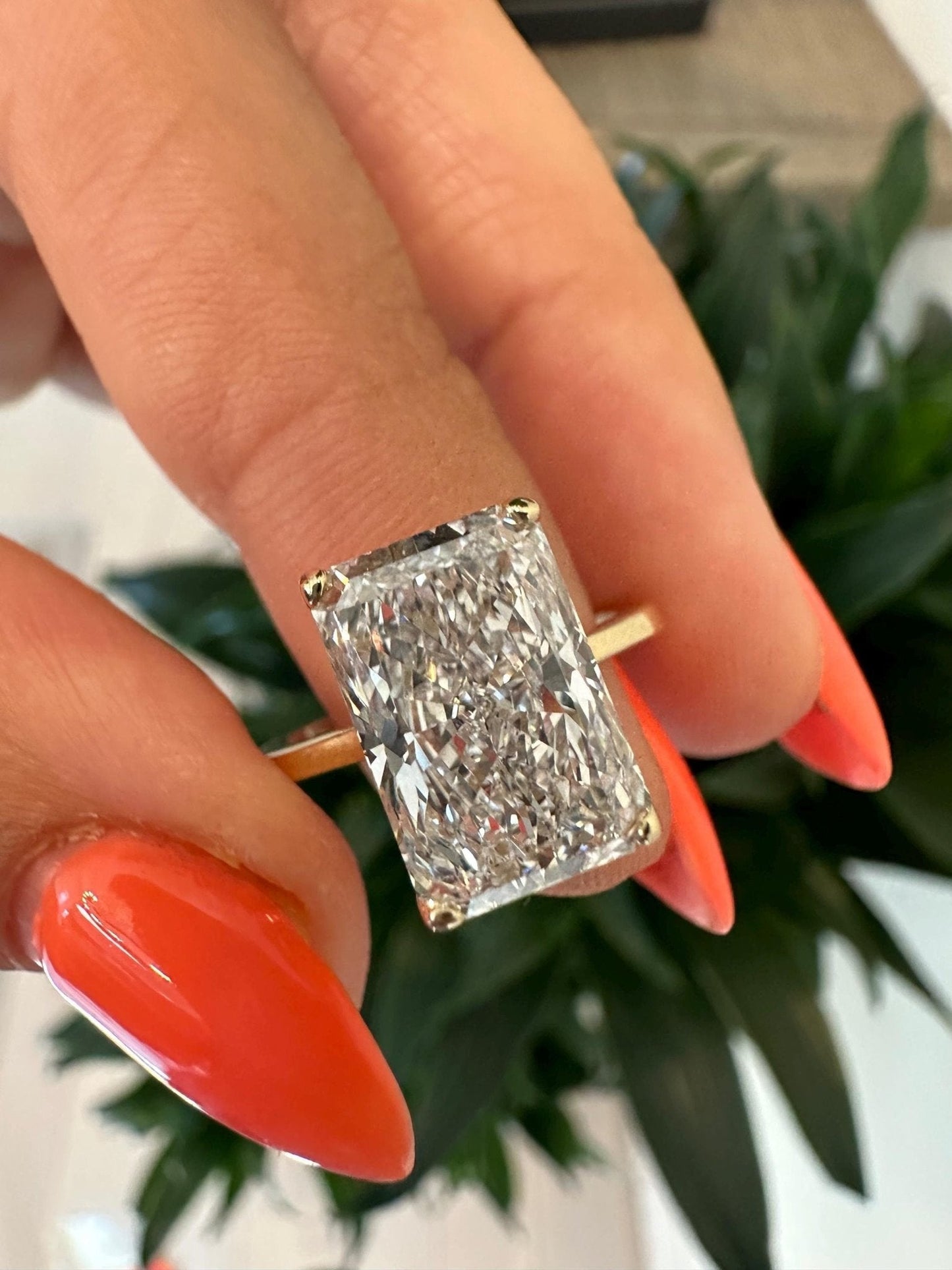4 Carat Radiant Lab-Grown Diamond Engagement Ring – Classic Engagement Ring