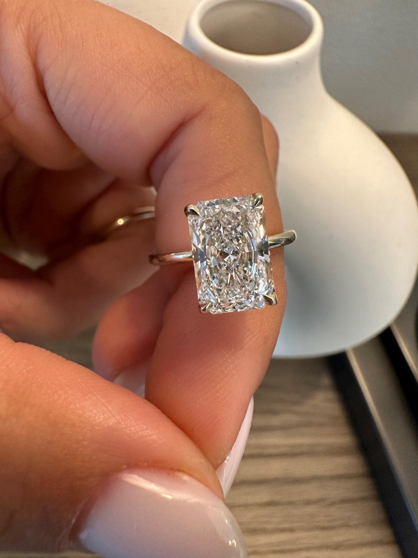 4 Carat Radiant Lab-Grown Diamond Engagement Ring – Classic Engagement Ring