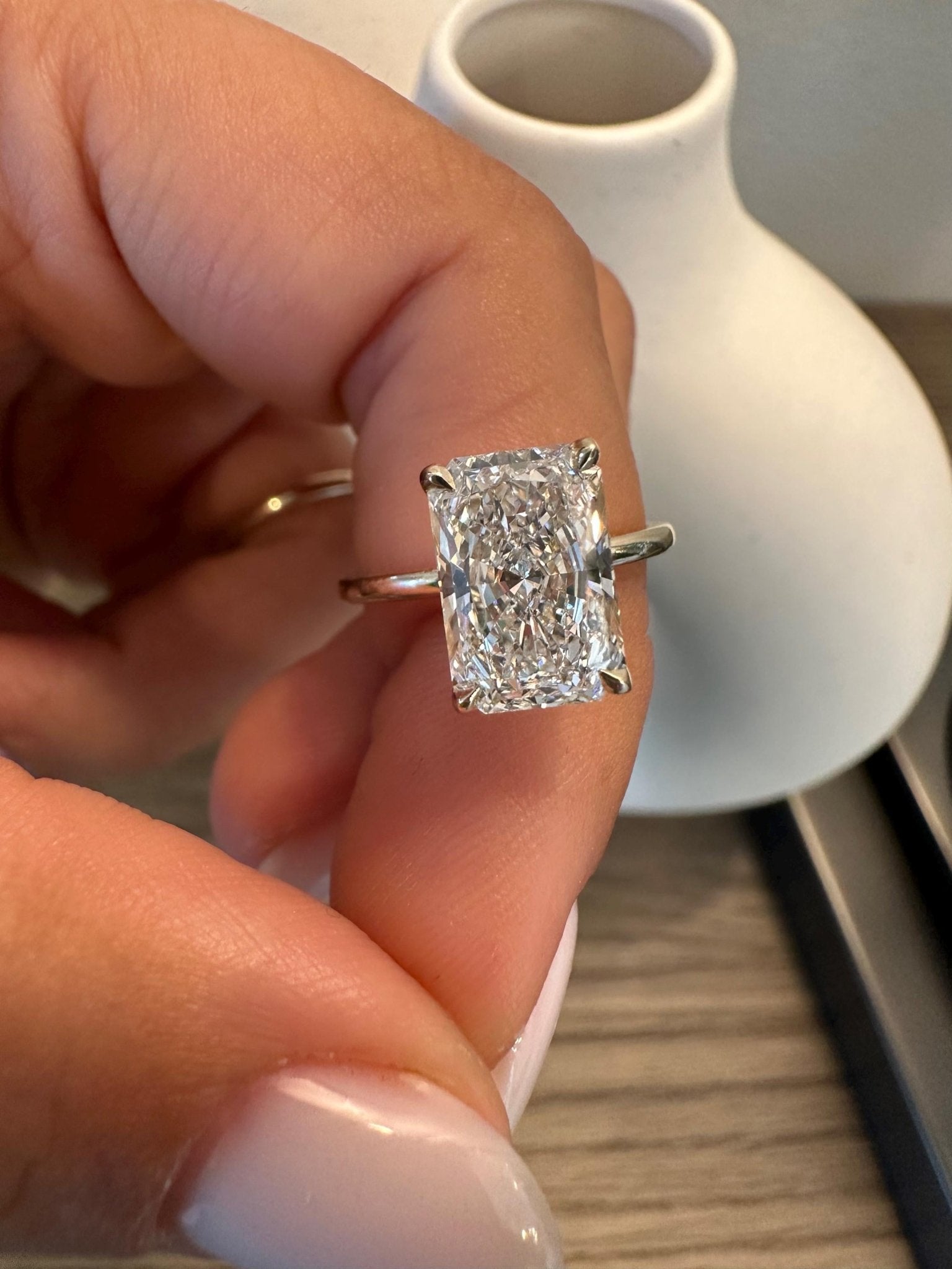 4 Carat Radiant Lab-Grown Diamond Engagement Ring – Classic Engagement Ring