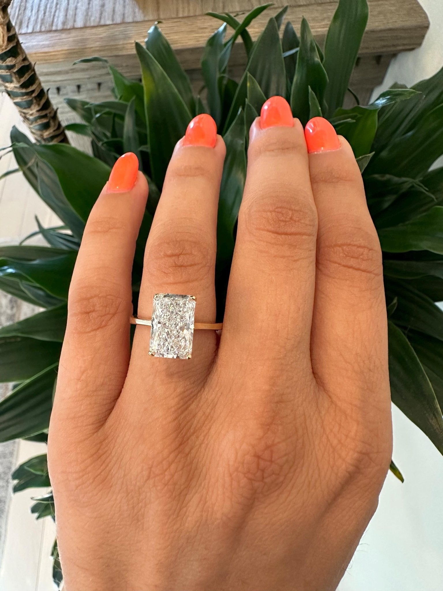 4 Carat Radiant Lab-Grown Diamond Engagement Ring – Classic Engagement Ring