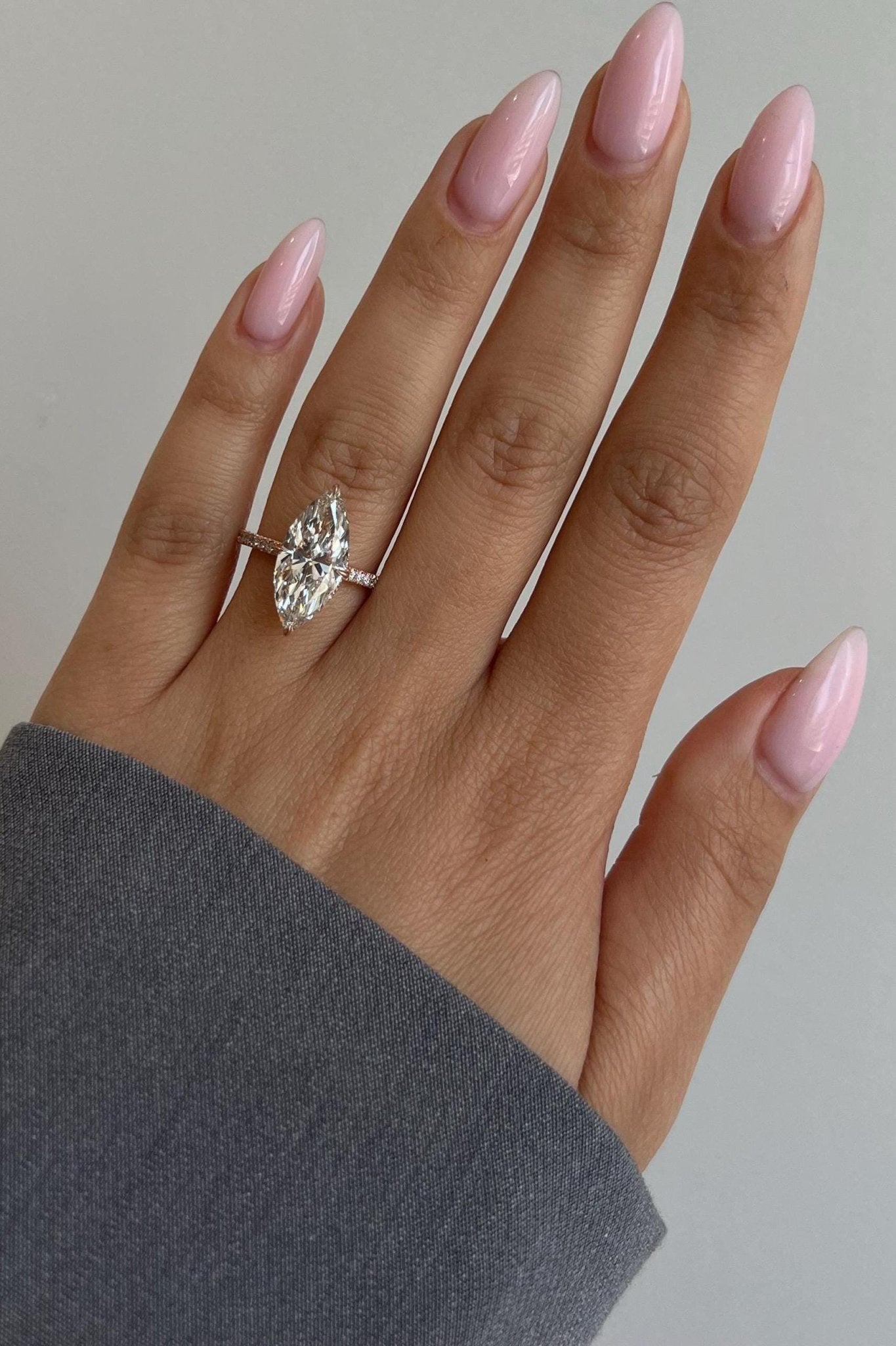 5.30 Carat Marquise Lab-Grown Diamond Engagement Ring – Classic Engagement Ring