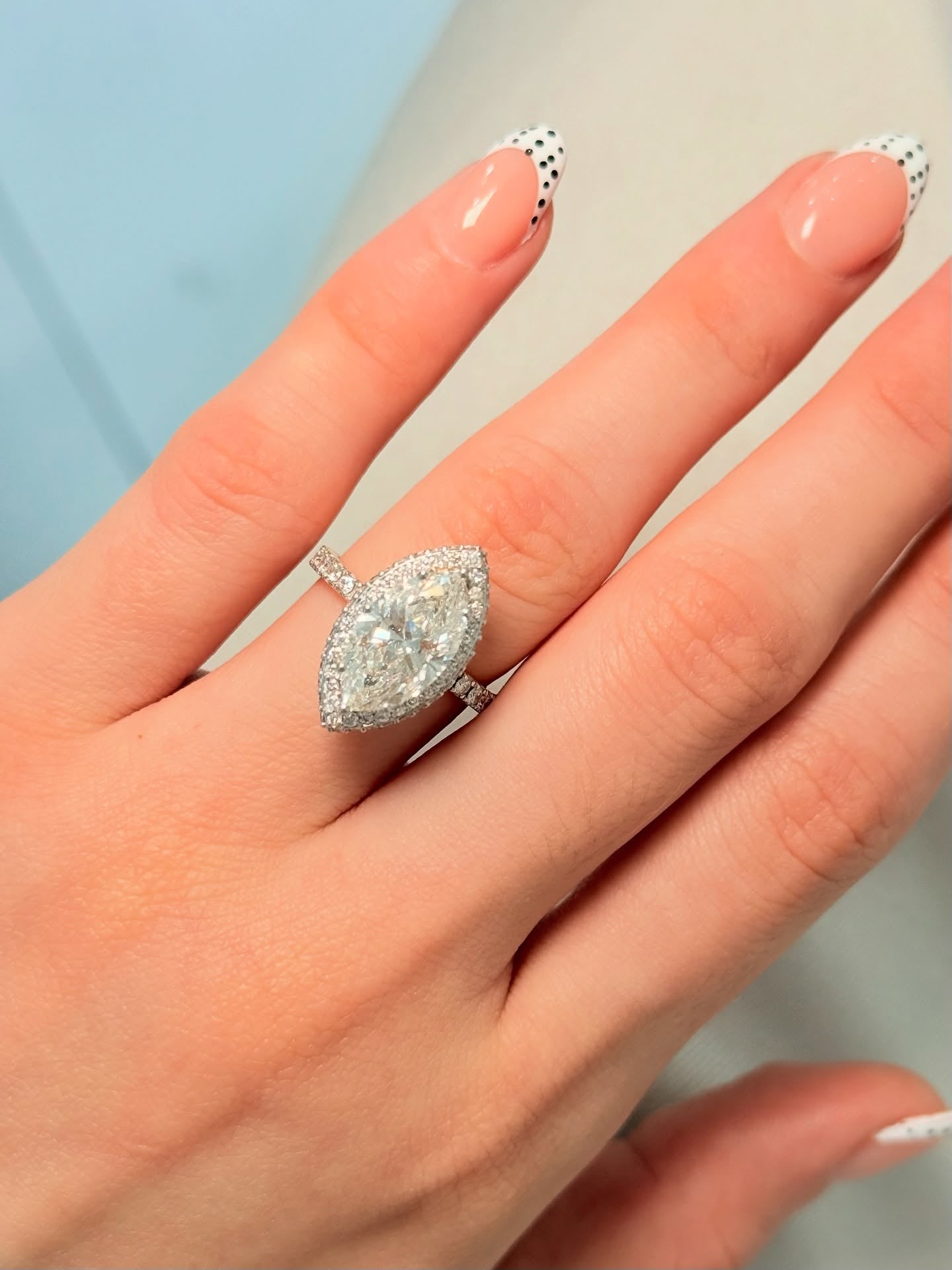 5.30 Carat Marquise Lab-Grown Diamond Engagement Ring – Classic Engagement Ring