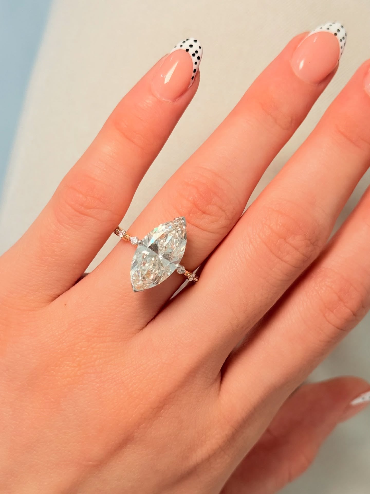 5.30 Carat Marquise Lab-Grown Diamond Engagement Ring – Classic Engagement Ring