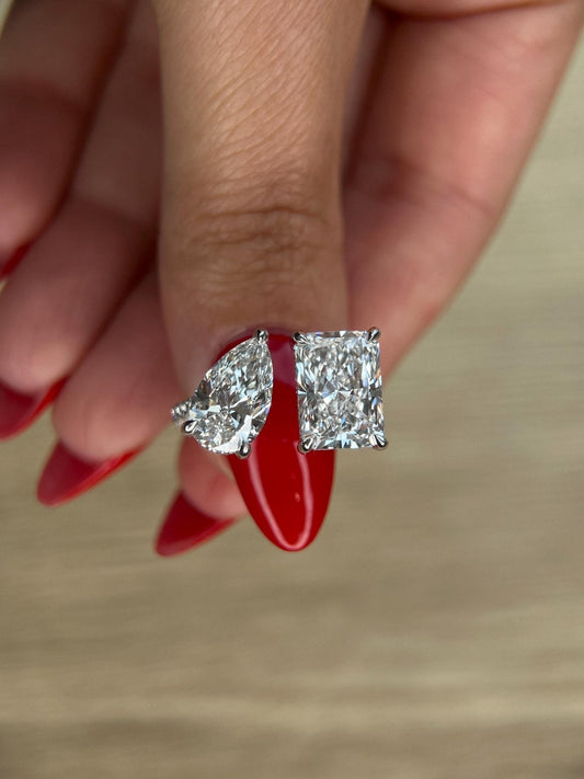 6.55 Carat Radiant Lab-Grown Diamond Engagement Ring – Classic Engagement Ring
