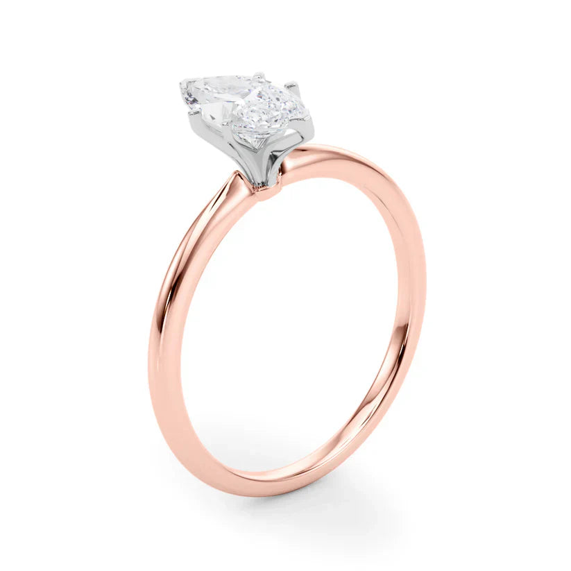 1 Carat Marquise Lab-Grown Diamond Engagement Ring – Solitaire