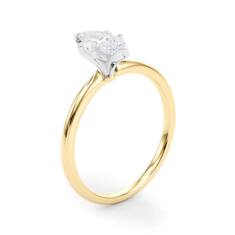 1 Carat Marquise Lab-Grown Diamond Engagement Ring – Solitaire