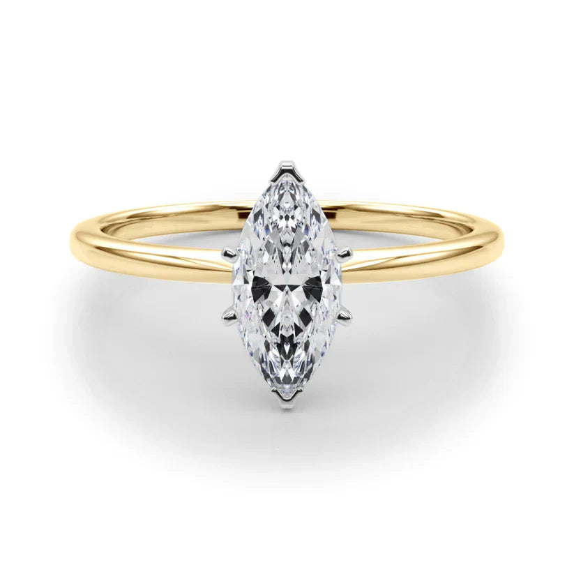 1 Carat Marquise Lab-Grown Diamond Engagement Ring – Solitaire
