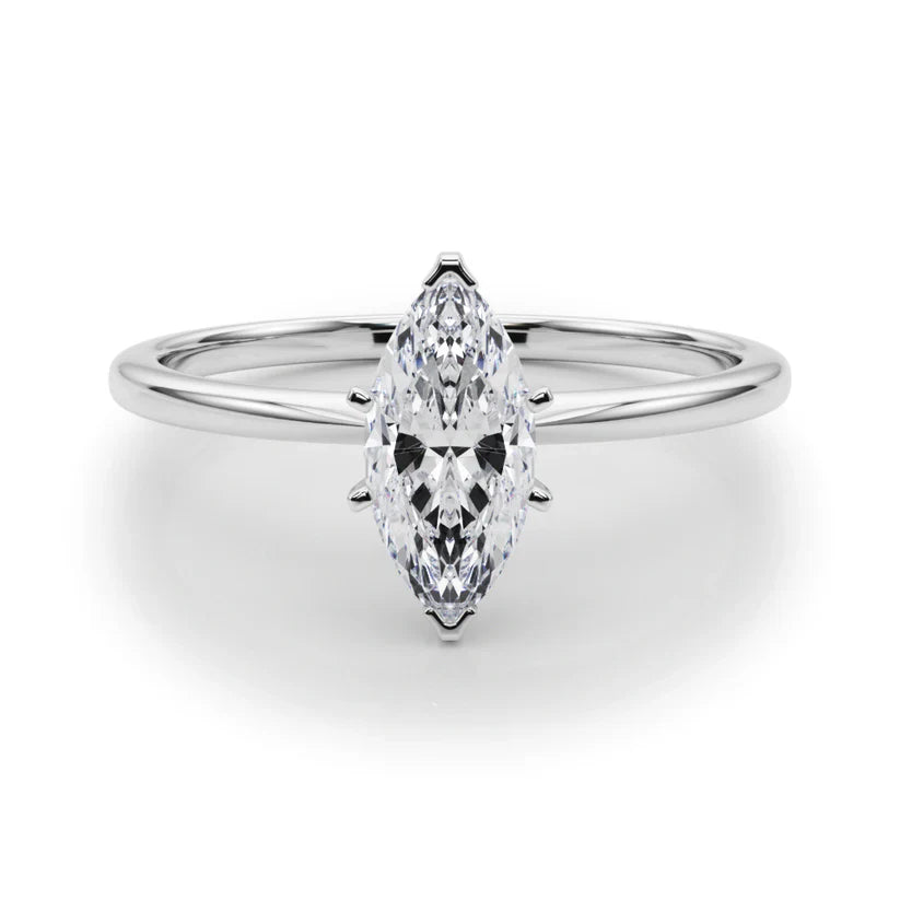 1 Carat Marquise Lab-Grown Diamond Engagement Ring – Solitaire