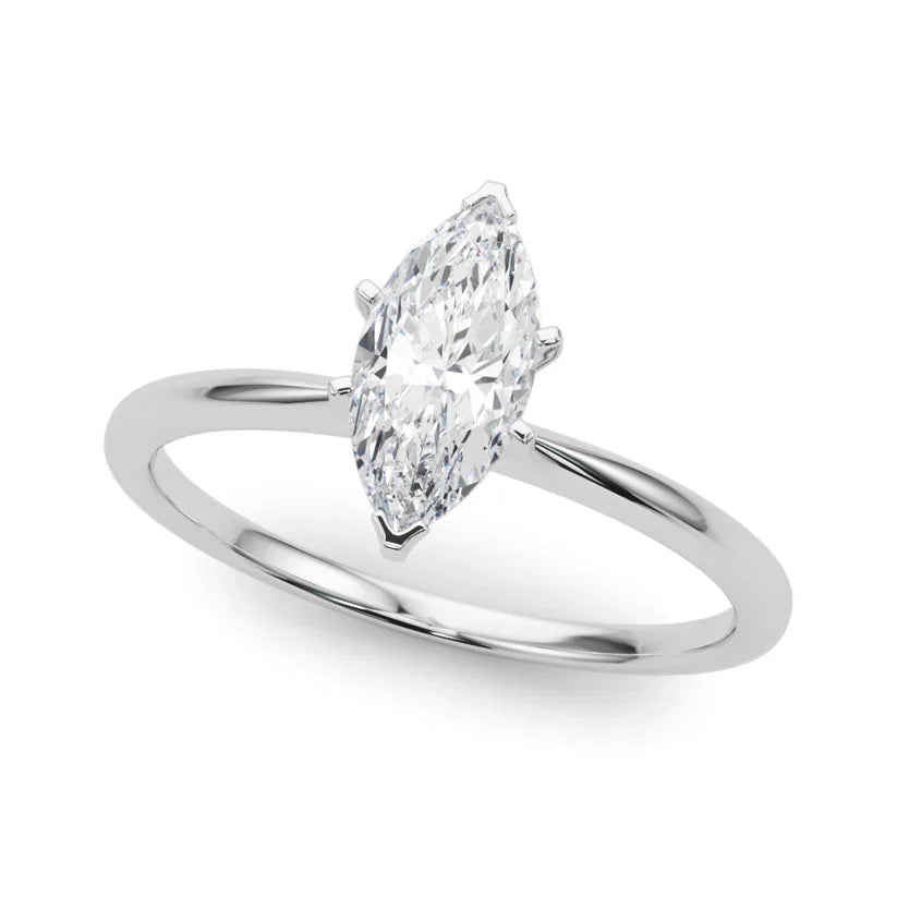 1 Carat Marquise Lab-Grown Diamond Engagement Ring – Solitaire
