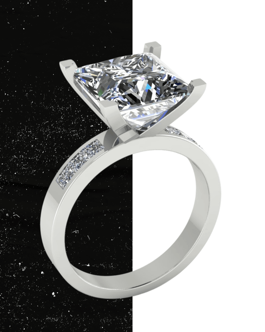 5 Carat Princess Lab-Grown Diamond Engagement Ring – Classic Engagement Ring