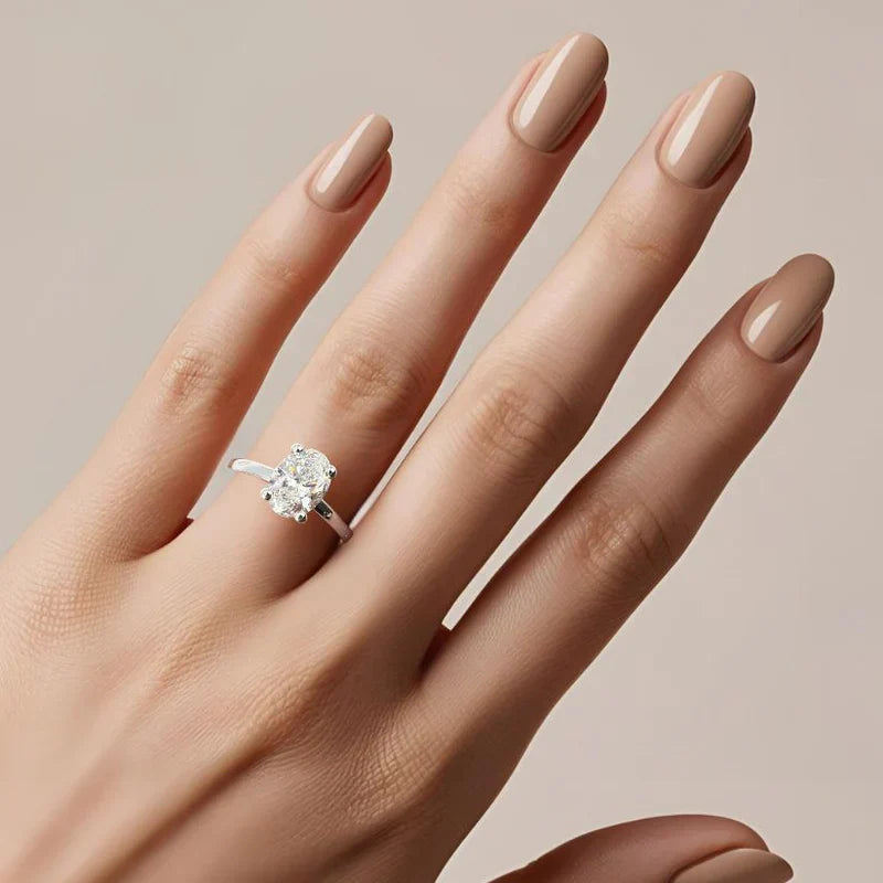 4 Carat Cushion Lab-Grown Diamond Engagement Ring – Classic Engagement Ring