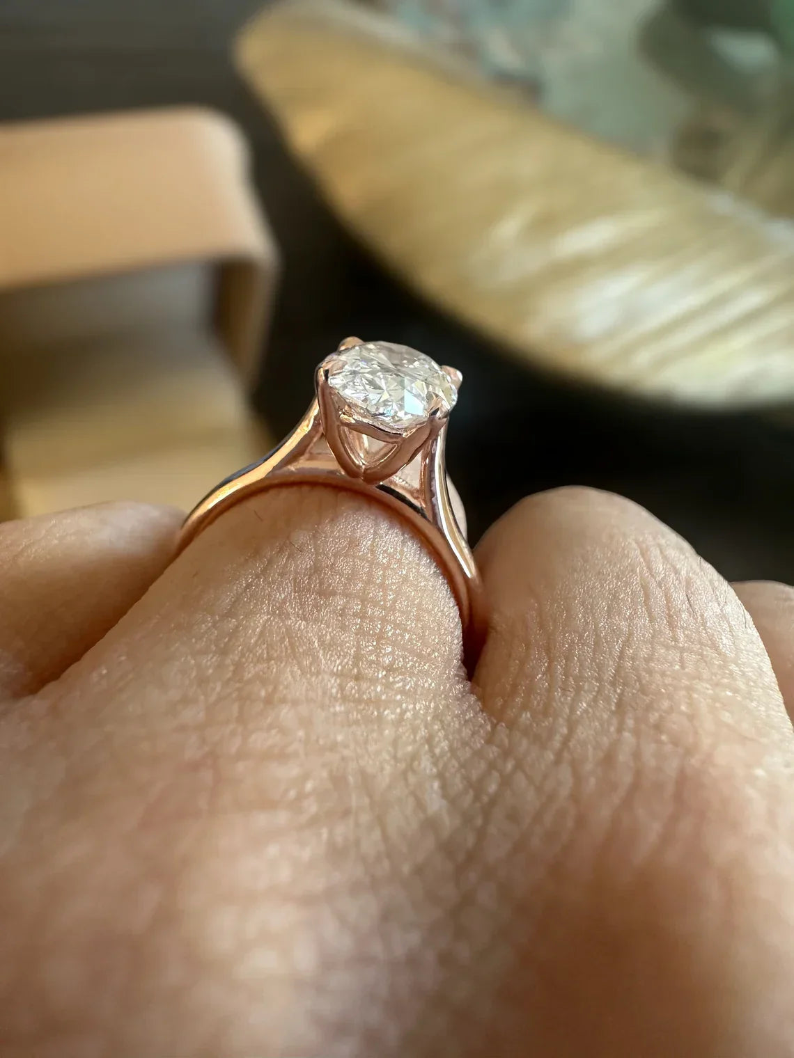 10.20 Carat Oval Lab-Grown Diamond Engagement Ring – Classic Engagement Ring