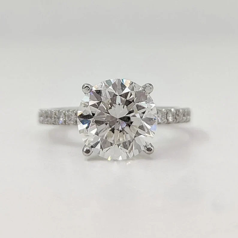 2.25 Carat Round Lab-Grown Diamond Engagement Ring – Classic Engagement Ring