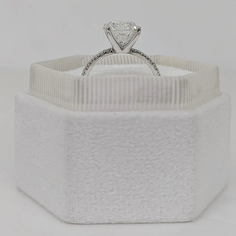 2.25 Carat Round Lab-Grown Diamond Engagement Ring – Classic Engagement Ring