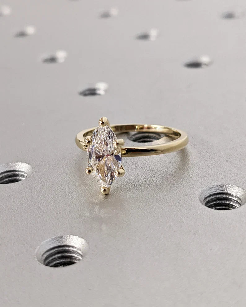 2.25 Carat Marquise Lab-Grown Diamond Engagement Ring – Classic Engagement Ring