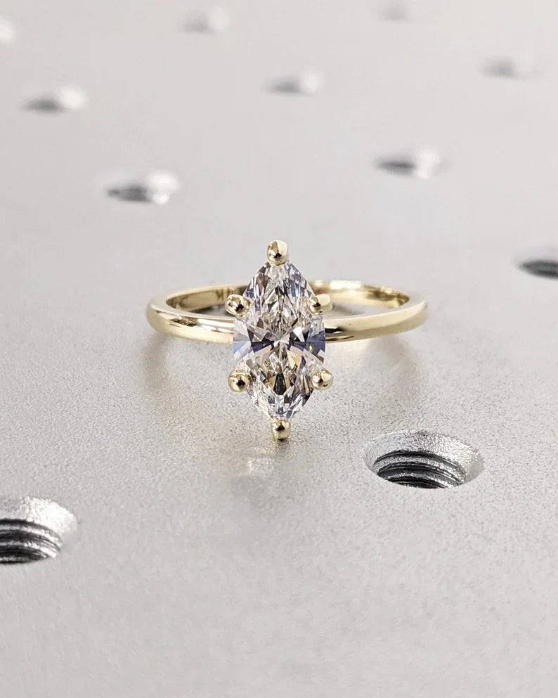 2.25 Carat Marquise Lab-Grown Diamond Engagement Ring – Classic Engagement Ring