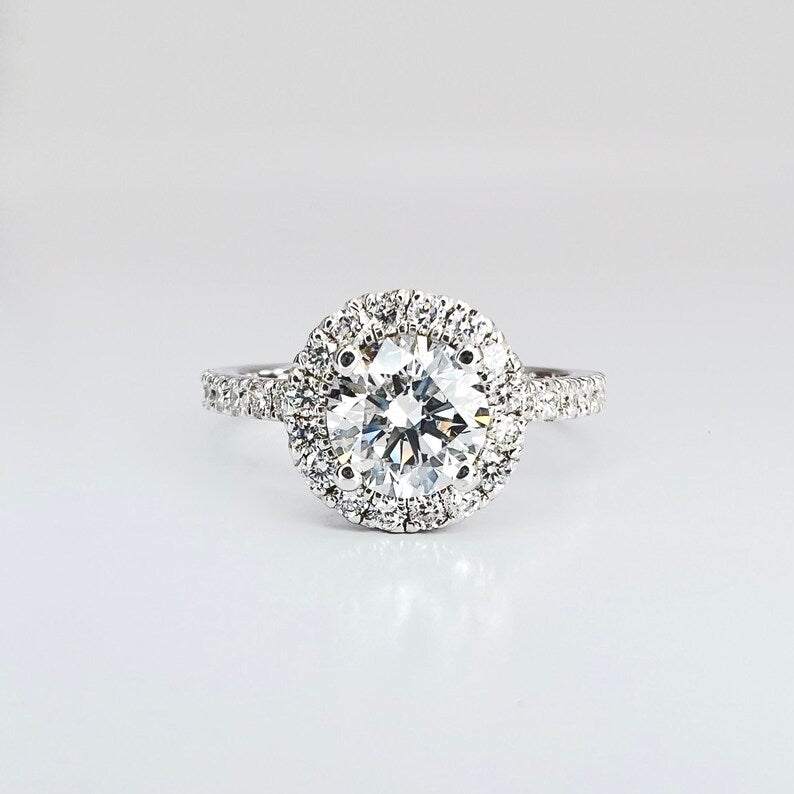 4 Carat Round Lab-Grown Diamond Engagement Ring – Classic Engagement Ring