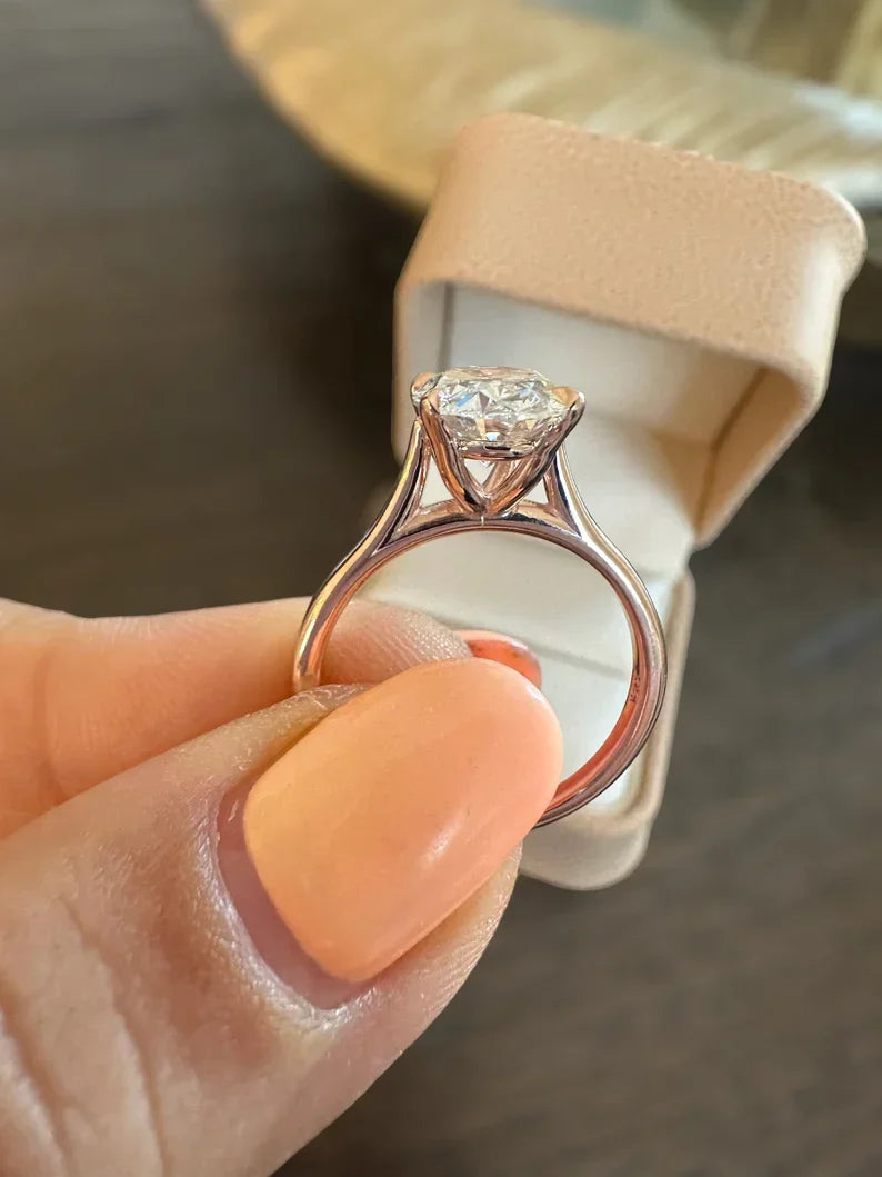 10.20 Carat Oval Lab-Grown Diamond Engagement Ring – Classic Engagement Ring