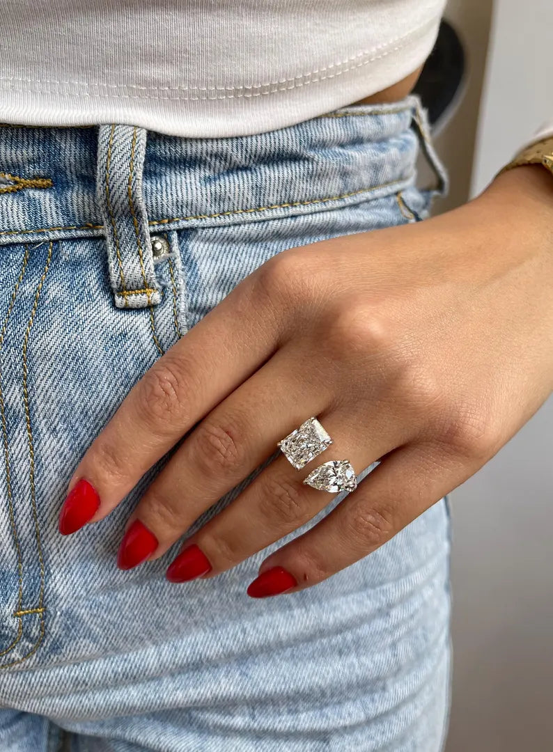 6.55 Carat Radiant Lab-Grown Diamond Engagement Ring – Classic Engagement Ring