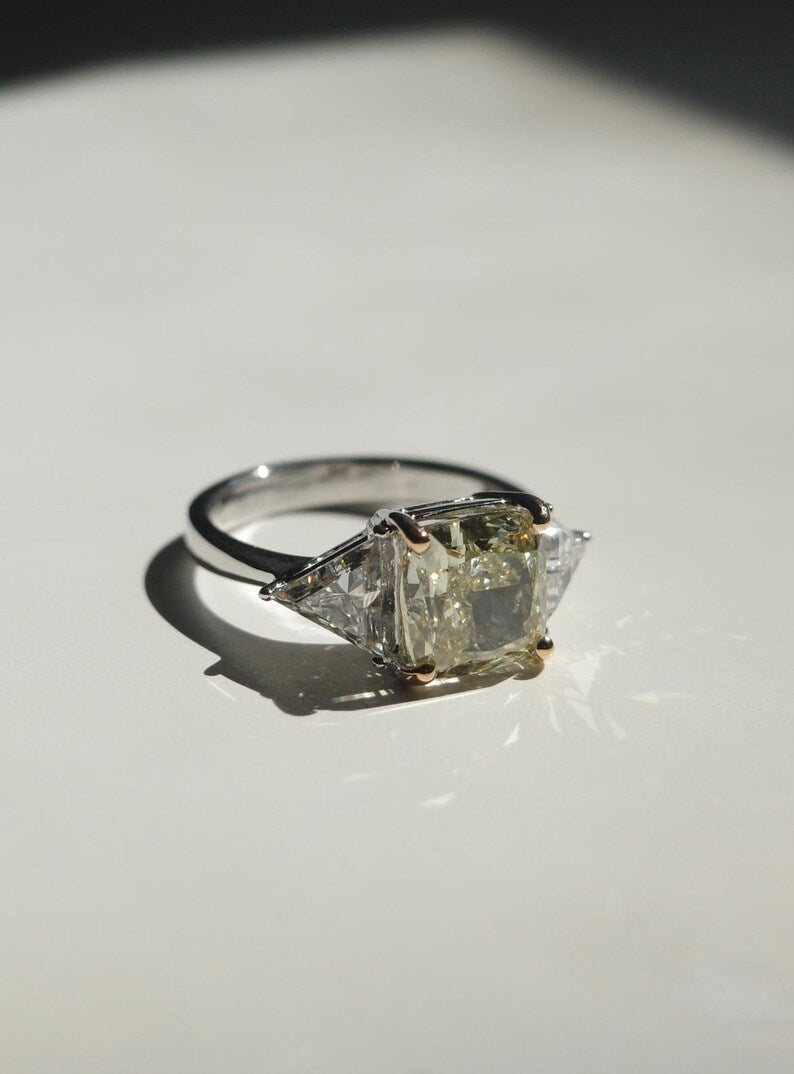 5 Carat Cushion Lab-Grown Diamond Engagement Ring – Classic Engagement Ring