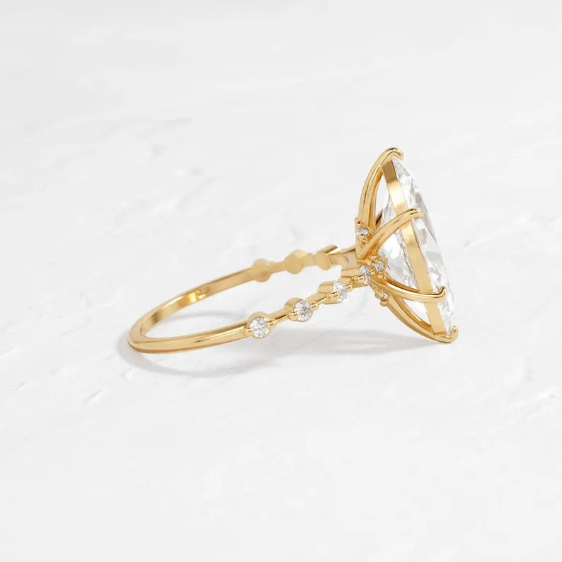 3 Carat Marquise Lab-Grown Diamond Engagement Ring – Classic Engagement Ring
