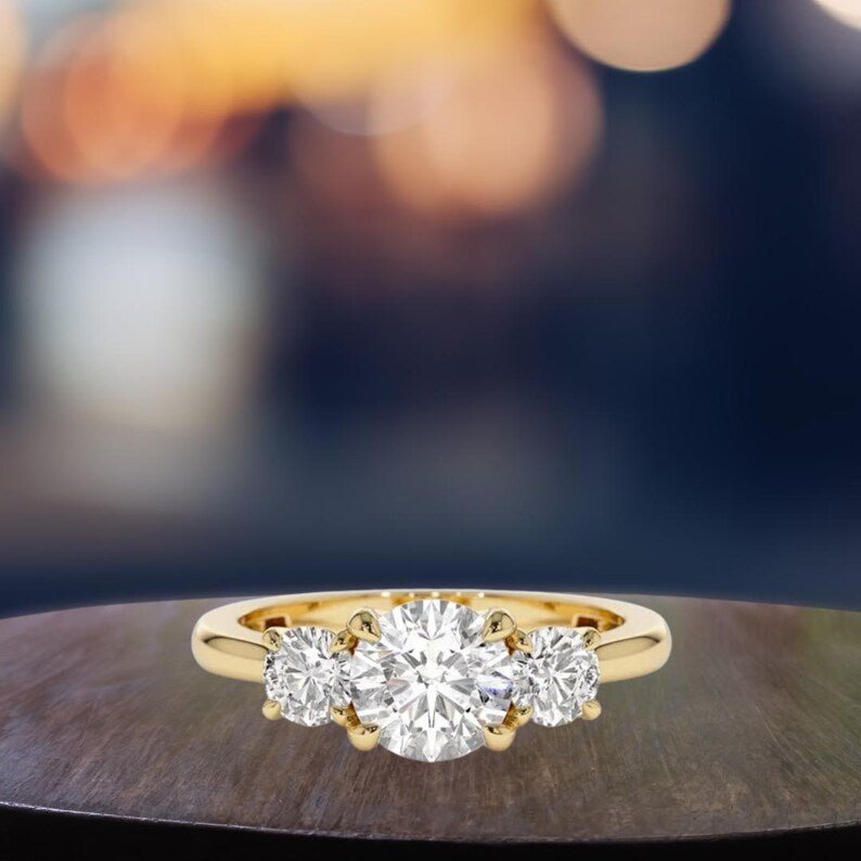 1.50 Carat Round Lab-Grown Diamond Engagement Ring – Classic Engagement Ring
