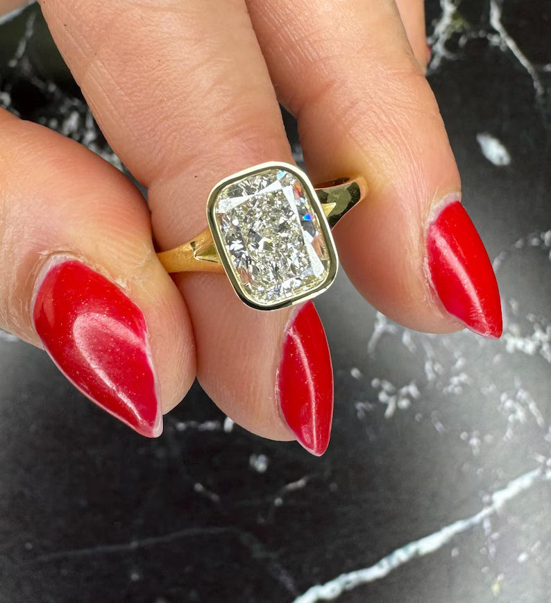 3 Carat Cushion Lab-Grown Diamond Engagement Ring – Classic Engagement Ring