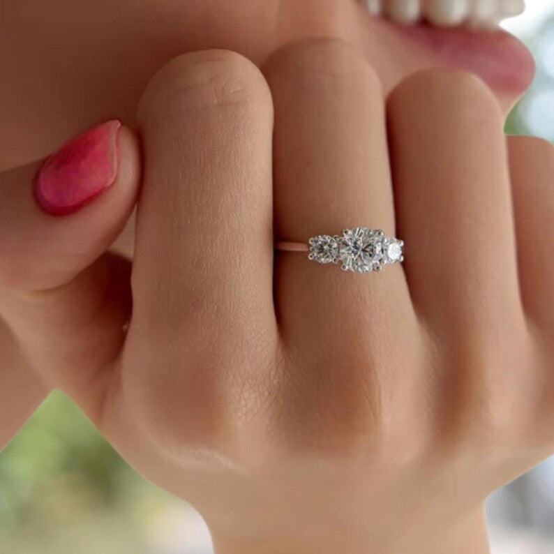 1.50 Carat Round Lab-Grown Diamond Engagement Ring – Classic Engagement Ring