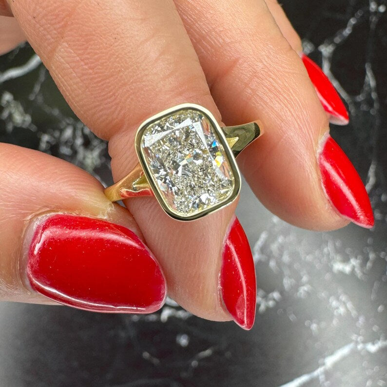 3 Carat Cushion Lab-Grown Diamond Engagement Ring – Classic Engagement Ring