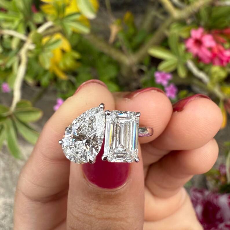4 Carat Emerald Lab-Grown Diamond Engagement Ring – Classic Engagement Ring