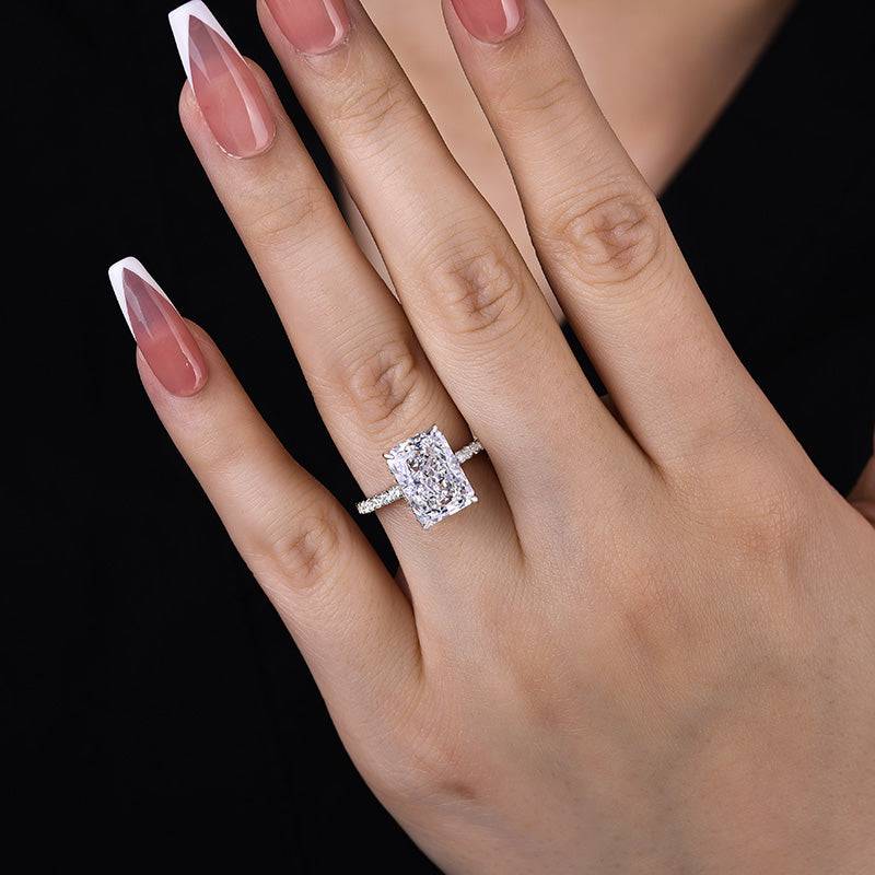4.60 Carat Radiant Lab-Grown Diamond Engagement Ring – Classic Engagement Ring
