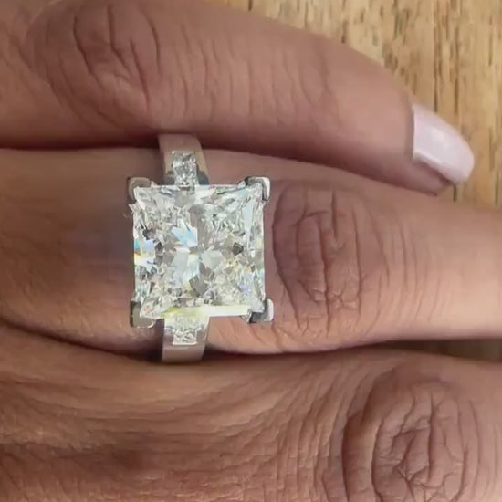 5 Carat Princess Lab-Grown Diamond Engagement Ring – Classic Engagement Ring