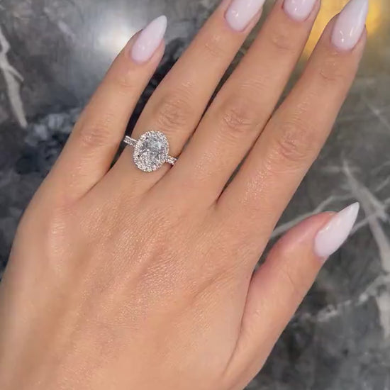 1.5 Carat Oval Lab-Grown Diamond Engagement Ring – Classic Engagement Ring
