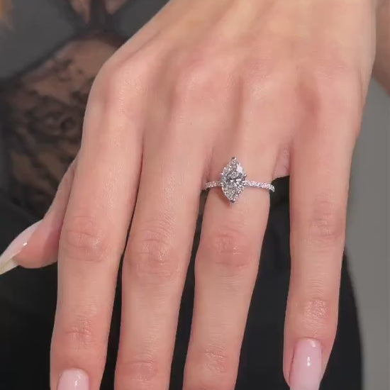 2.25 Carat Marquise Lab-Grown Diamond Engagement Ring – Classic Engagement Ring