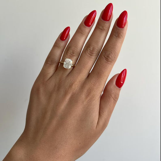 4 Carat Cushion Lab-Grown Diamond Engagement Ring – Classic Engagement Ring