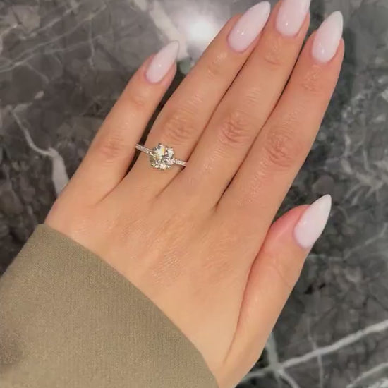 2.25 Carat Round Lab-Grown Diamond Engagement Ring – Classic Engagement Ring