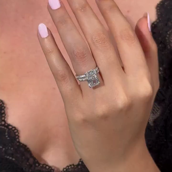 4.60 Carat Radiant Lab-Grown Diamond Engagement Ring – Classic Engagement Ring