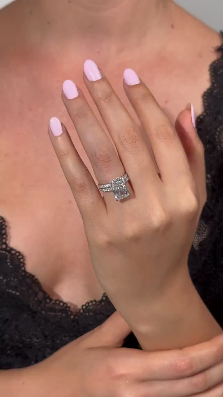 4.60 Carat Radiant Lab-Grown Diamond Engagement Ring – Classic Engagement Ring