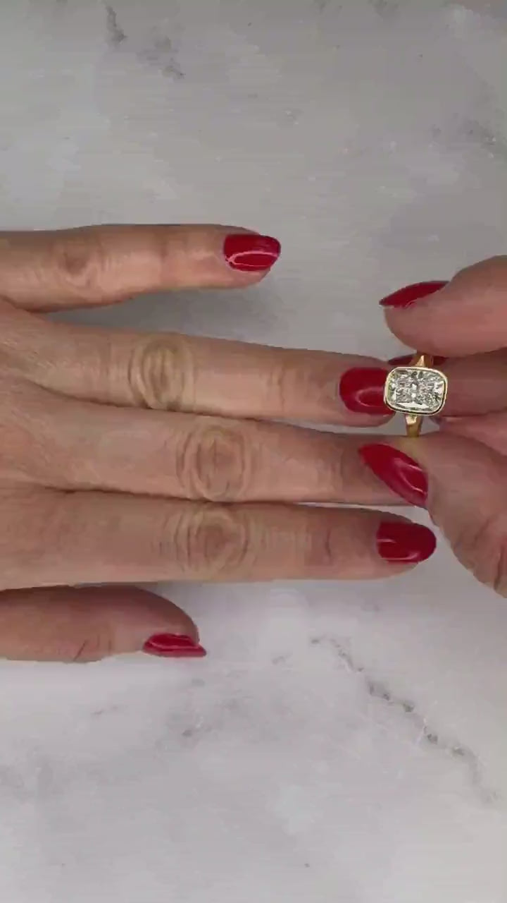 3 Carat Cushion Lab-Grown Diamond Engagement Ring – Classic Engagement Ring